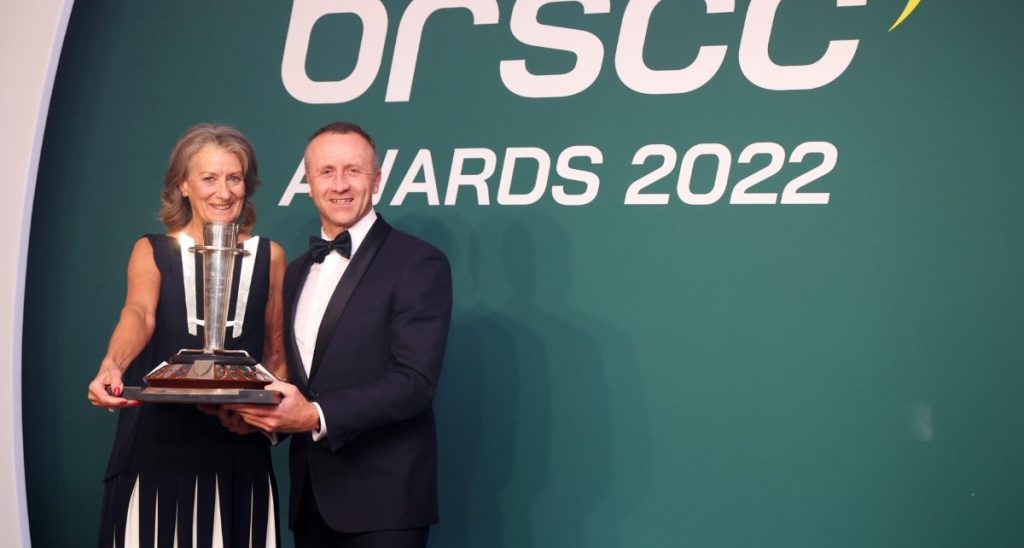 John Paul Latham and Student Motorsport collect the John Nicol Trophy