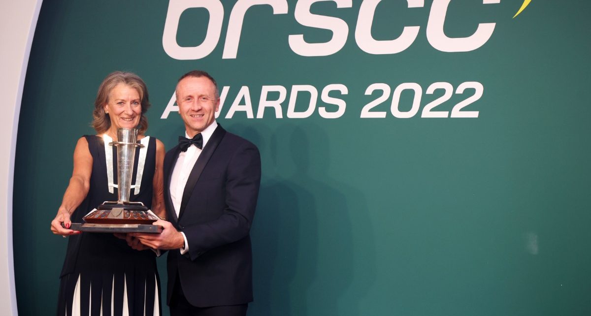 John Paul Latham and Student Motorsport collect the John Nicol Trophy