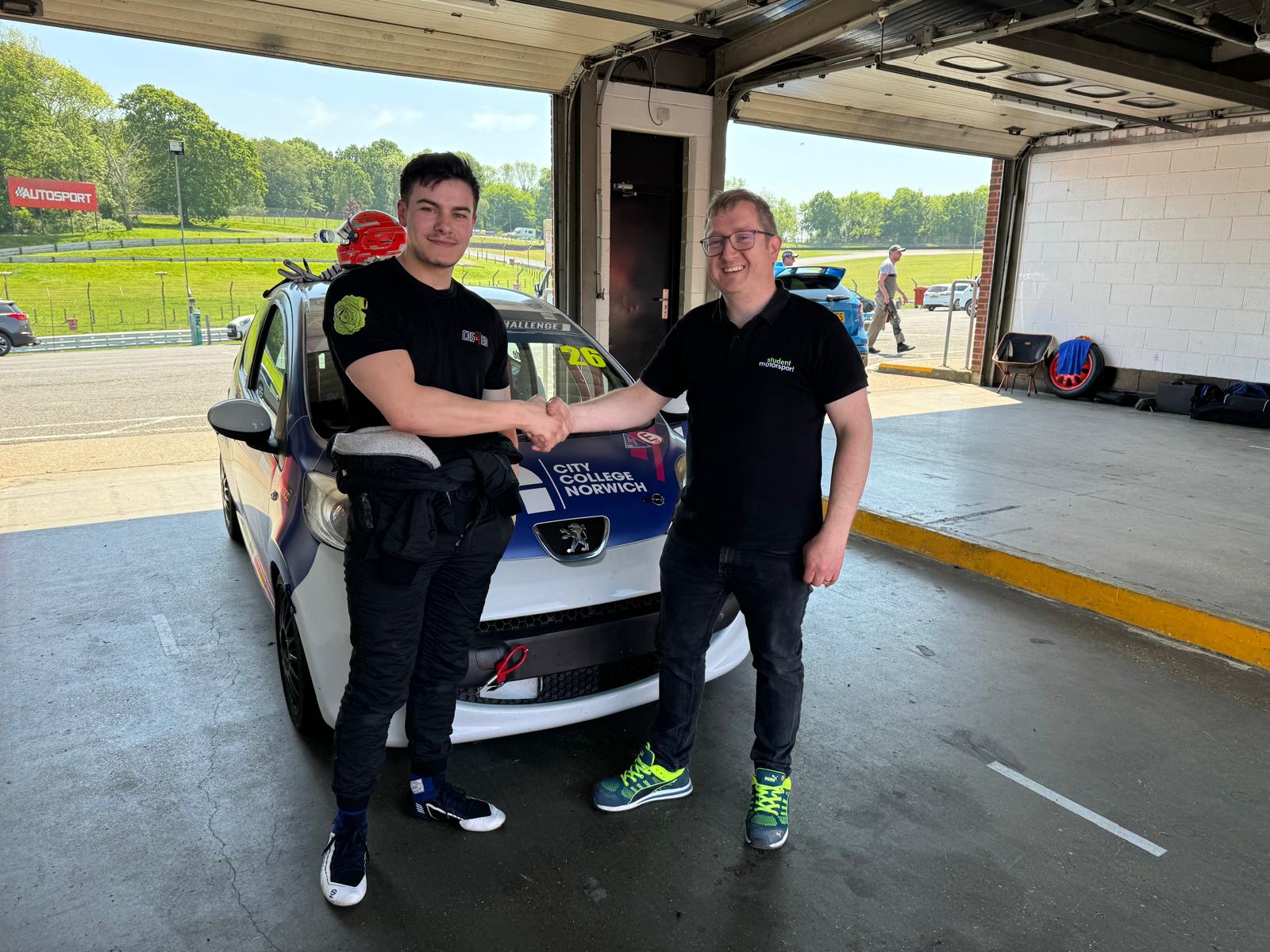 City-College-Norwich-Brands-Hatch-Elliot-Lettis-Testing-20.05.24-2-1 Student Motorsport Challenge Powered by Rocked-!T Returns to Oulton Park with Record Grid
